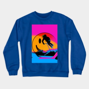 Happy, Happy Scooter Boy - Stunt Scooter Rider Crewneck Sweatshirt